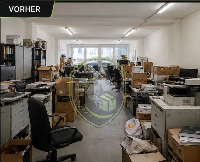 Büroauflösung Kassel — Vorher/Nachher Animation